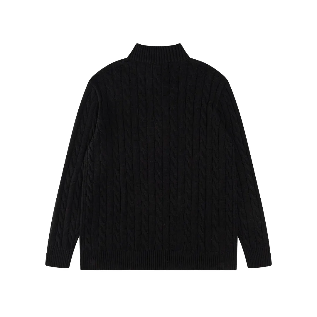 P236 #R92 RALPH LAUREN Ralph Lauren fifteen colors classic small label embroidery logo turtleneck pullover half-zip knitted cable sweater with high-density LOGO embroidery on the chest and original customized tag accessories. Made of pure cotton yarn, pure cotton is skin-friendly and comfortable, small label war horse embroidered twist turtleneck sweater 🐎 high quality, follow the blogger to learn how to wear it! Let’s buy a Ralph Lauren cable sweater. It’s a super hard-to-find series after it became popular. It’s hard to find one on the official website. It’s simple and practical to wear, with a lazy and loose feel. The thickened fabric has more texture, feels soft and delicate, and has a loose fit. Whether worn alone or layered, you can wear different styles of fashion with just one piece!   Size：XS S M L